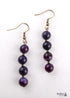 Boho Earrings, RH Dangle Earrings, 3 Balls